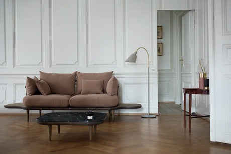 Fly sofabord D:80 fra &Tradition - Bianco Carrara marmor - Jacobsen Plus
