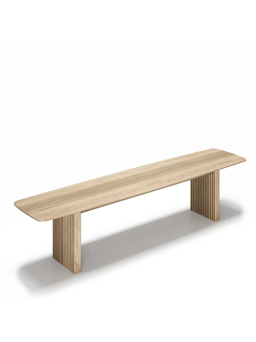 Ten Bench fra DK3 - L 180 cm / Hvidolieret eg - Jacobsen Plus