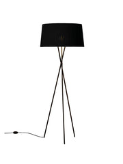 Tripode Gulvlampe fra Santa and Cole, sort (G5)