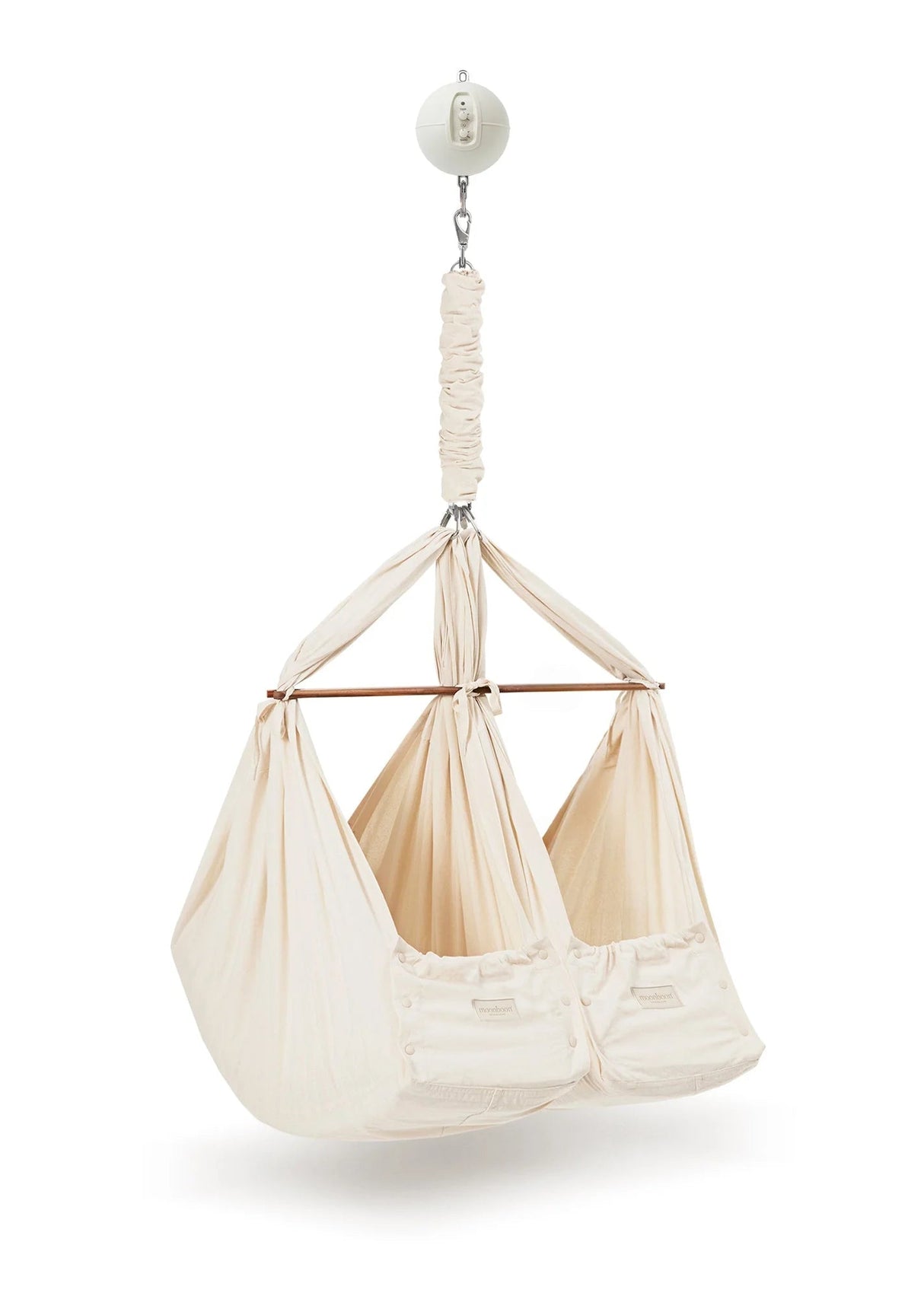 Essential bundle - Tvillingeslyngevugge m. Vuggemotor Connect Basic fra Moonboon - 1 - Jacobsen Plus