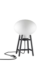 U4 Hiti Bordlampe, opalt glas/sort eg fra FDB Møbler
