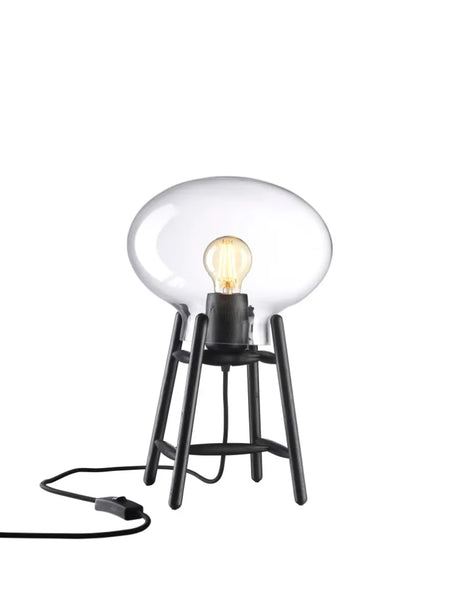 U4 Hiti Bordlampe, klart glas/sort eg fra FDB Møbler - 1 - Jacobsen Plus