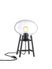 U4 Hiti Bordlampe, klart glas/sort eg fra FDB Møbler