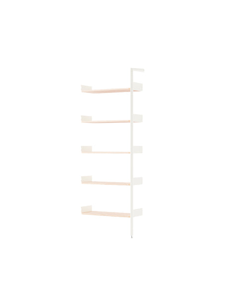 Rombe IF4, Add-on Bay Shelves fra &Tradition - Alabaster w. Lacquered Oak shelves - Jacobsen Plus