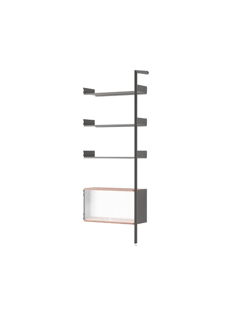 Rombe IF6, Add-on Bay Cabinet fra &Tradition - Anthracite w. Anthracite shelves - Jacobsen Plus