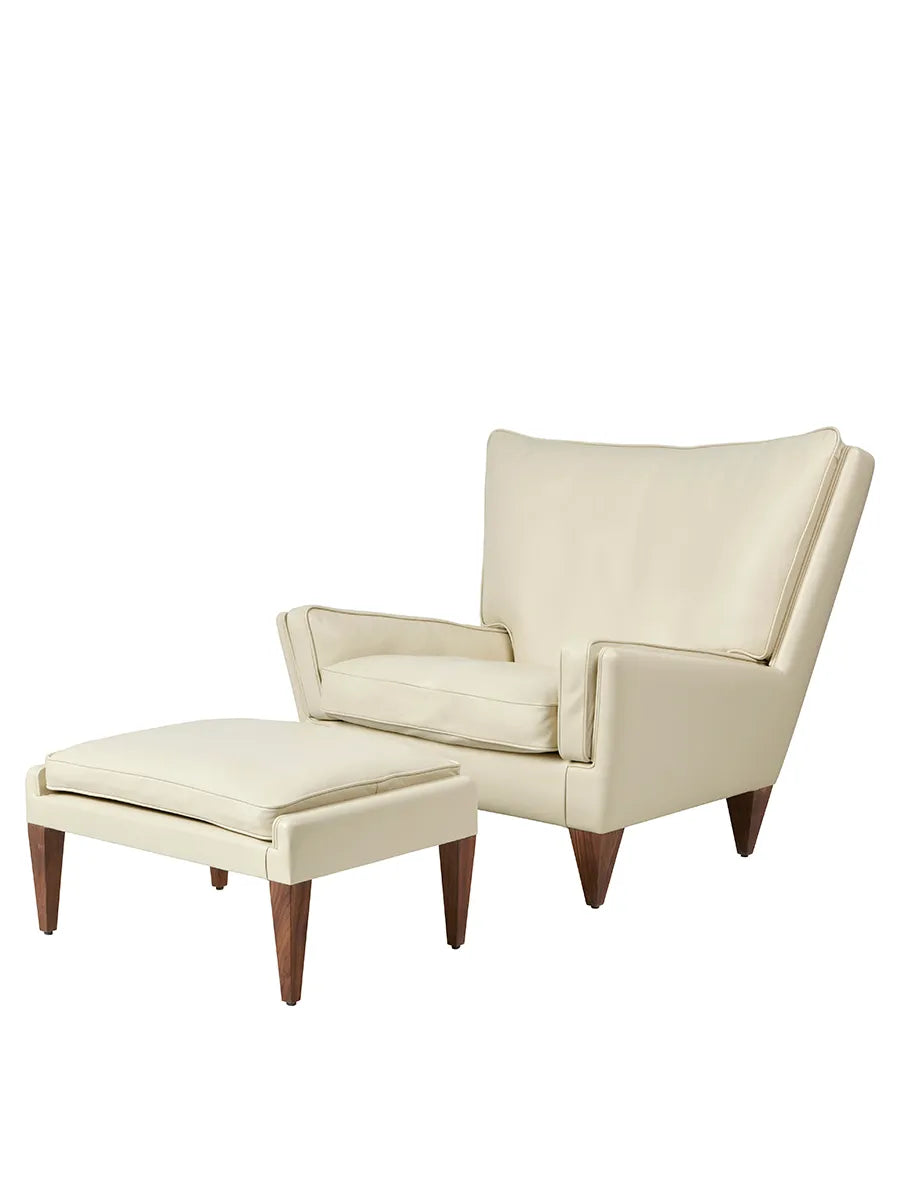 V11 Ottoman, smooth leather cream fra GUBI - 3 - Jacobsen Plus