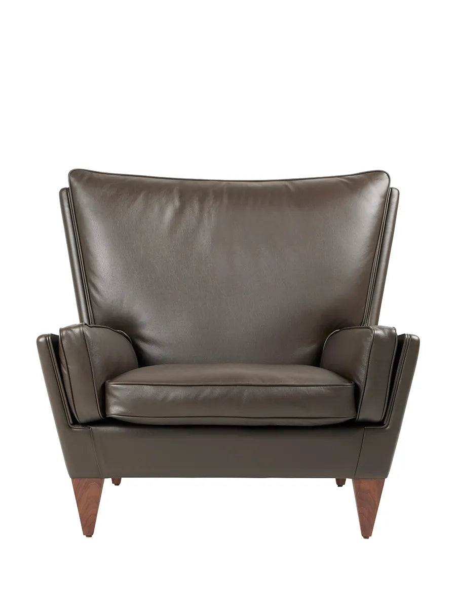 V11 Lounge Chair, smooth leather coffee fra GUBI - 4 - Jacobsen Plus