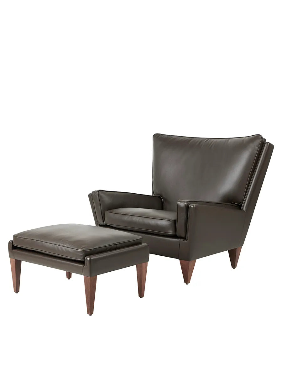 V11 Lounge Chair, smooth leather coffee fra GUBI - 5 - Jacobsen Plus