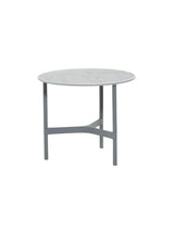 Twist Sofabord, lille fra Cane-line - Light grey / Grey (keramik) - Jacobsen Plus