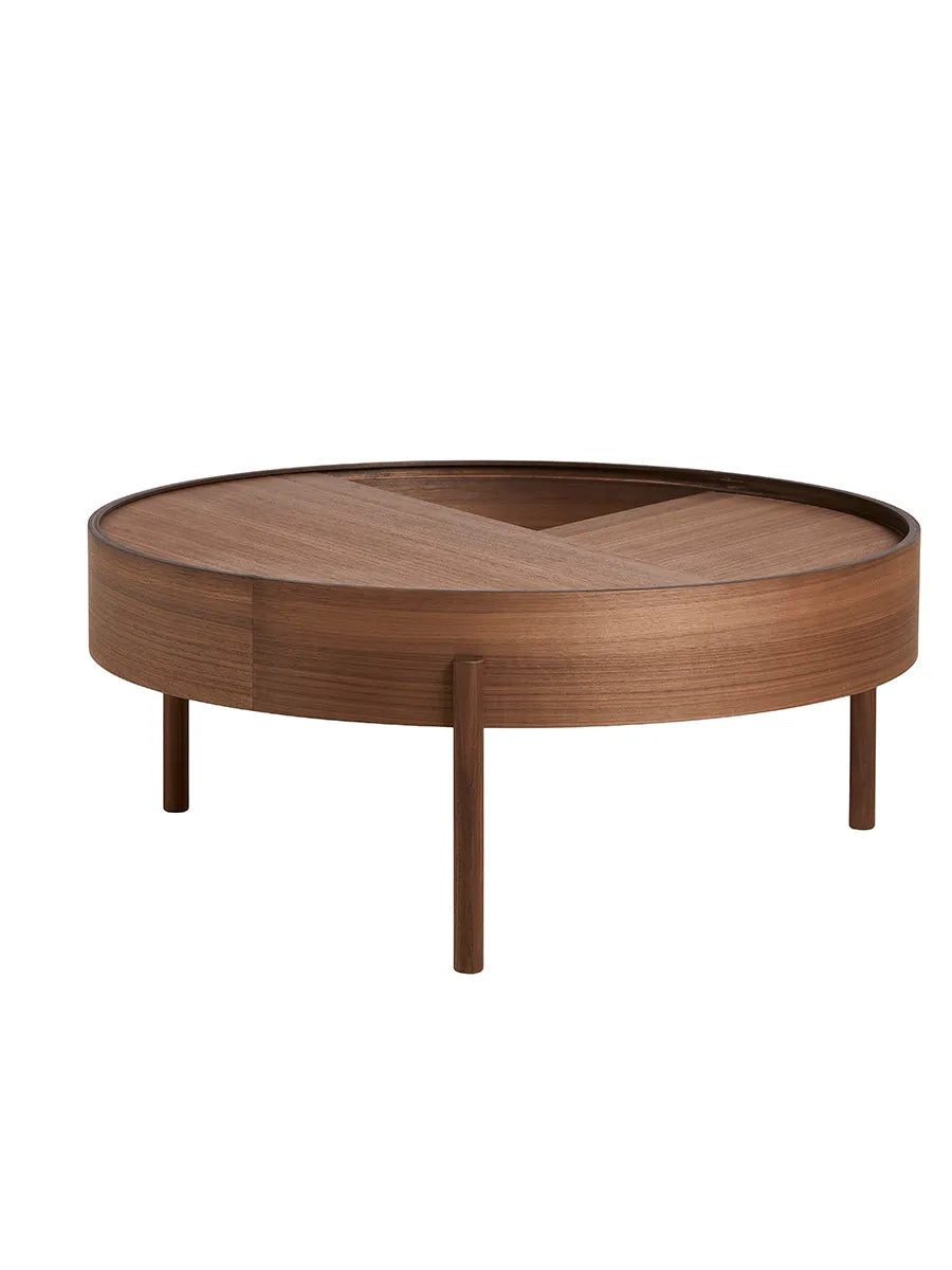 Arc Coffee Table, Ø 89 cm fra Woud - Walnut - Jacobsen Plus