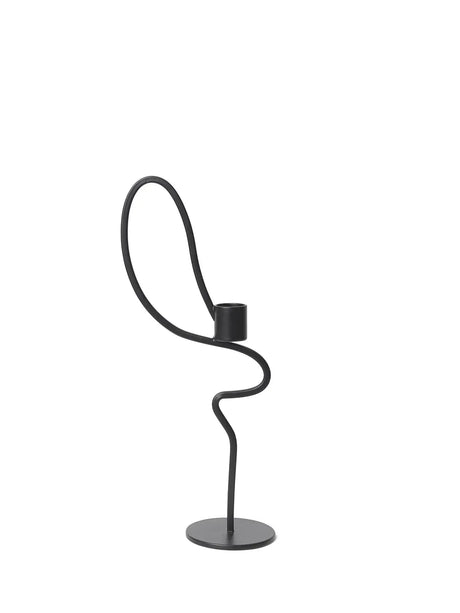 Valse Candleholder, high fra Ferm Living - Black - Jacobsen Plus