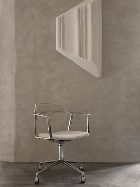 VIPP452 Swivel Chair m/hjul, Wavy tekstil fra Vipp - 2 - Jacobsen Plus