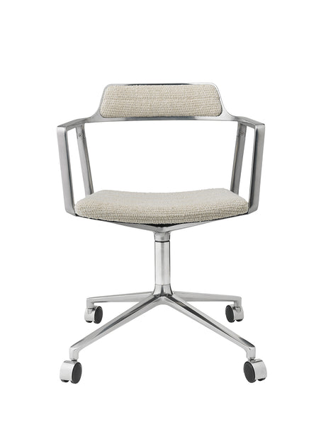 VIPP452 Swivel Chair m/hjul, Wavy tekstil fra Vipp - 1 - Jacobsen Plus