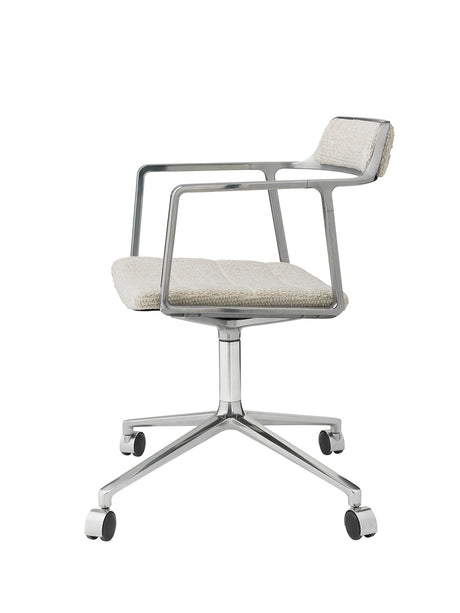 VIPP452 Swivel Chair m/hjul, Wavy tekstil fra Vipp - 5 - Jacobsen Plus