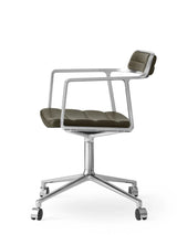 VIPP452 Swivel Chair m/hjul, bosco grøn læder fra Vipp - 2 - Jacobsen Plus