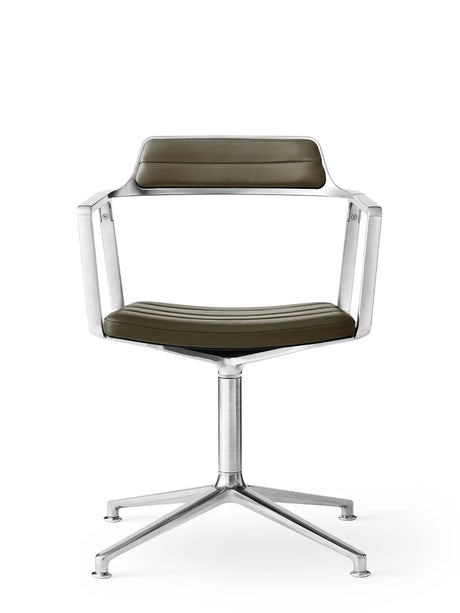 VIPP452 Swivel Chair, bosco grøn læder fra Vipp - 1 - Jacobsen Plus