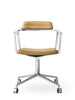 VIPP452 Swivel Chair m/hjul, sand læder fra Vipp