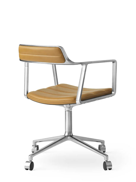 VIPP452 Swivel Chair m/hjul, camel læder fra Vipp - 5 - Jacobsen Plus