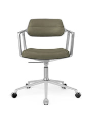 VIPP453 Swivel+ Chair m/hjul, bosco grøn læder fra Vipp