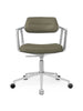 VIPP453 Swivel+ Chair m/hjul, bosco grøn læder fra Vipp