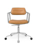 VIPP453 Swivel+ Chair m/hjul, sand læder fra Vipp
