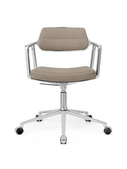 VIPP453 Swivel+ Chair m/hjul, dark sand tekstil fra Vipp