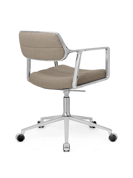 VIPP453 Swivel+ Chair m/hjul, dark sand tekstil fra Vipp - 4 - Jacobsen Plus