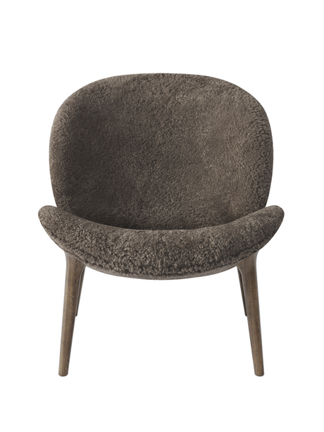Lodge loungestol, lav ryg fra Vipp - Curly 09 - Mørk eg - Jacobsen Plus