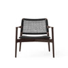 Cabin loungestol, dark oak/black fra Vipp
