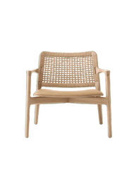 Cabin loungestol, light oak/camel fra Vipp