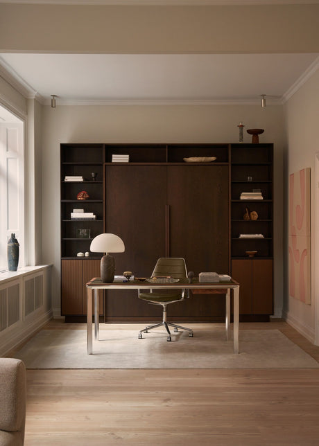 Vipp432 Work Desk, Walnut/Bosco leather - 2 - Jacobsen Plus