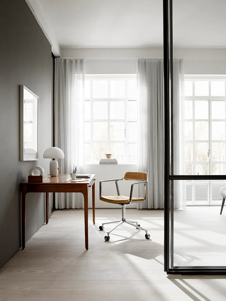 VIPP452 Swivel Chair m/hjul, camel læder fra Vipp - 3 - Jacobsen Plus
