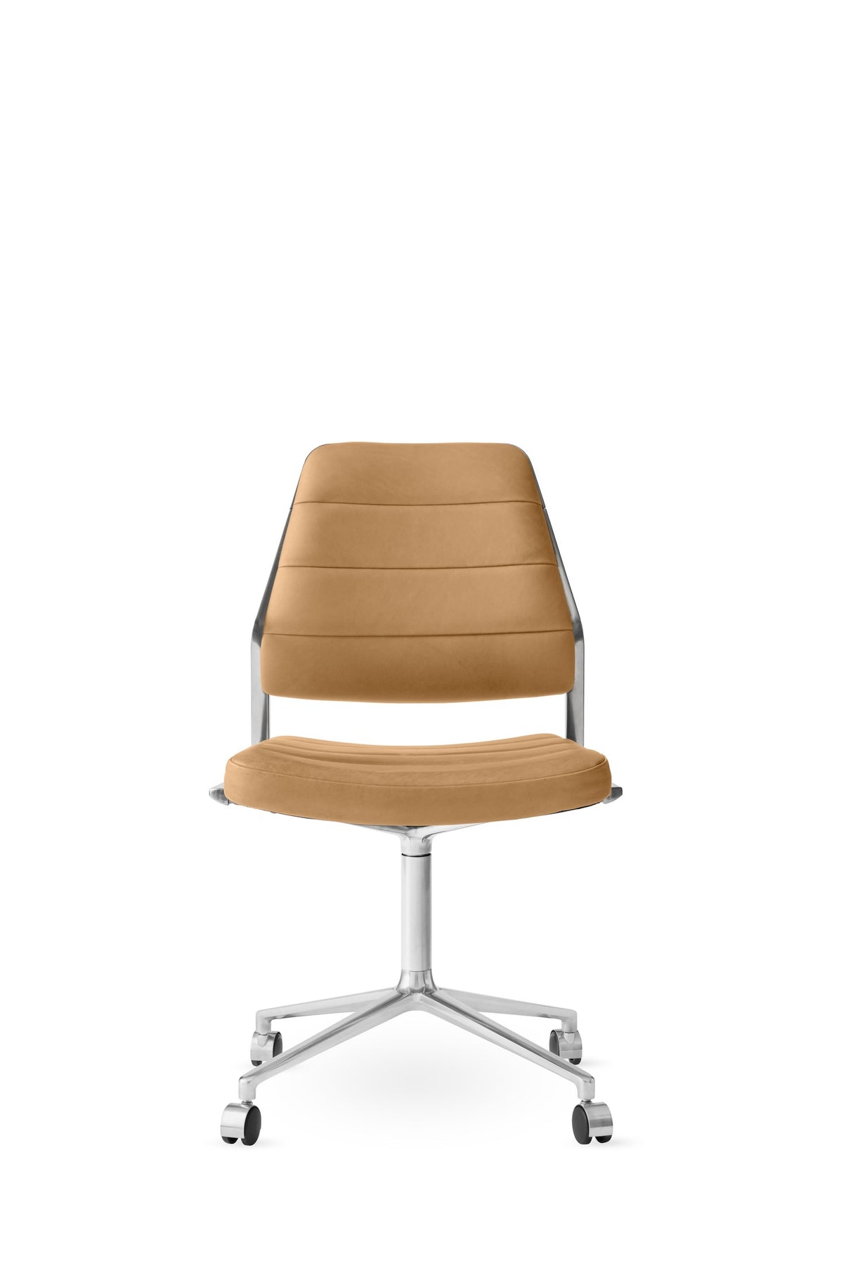 Vipp454 Swivel Chair m/hjul - Camel læder - Jacobsen Plus