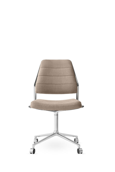 Vipp454 Swivel Chair m/hjul - Dark sand tekstil - Jacobsen Plus
