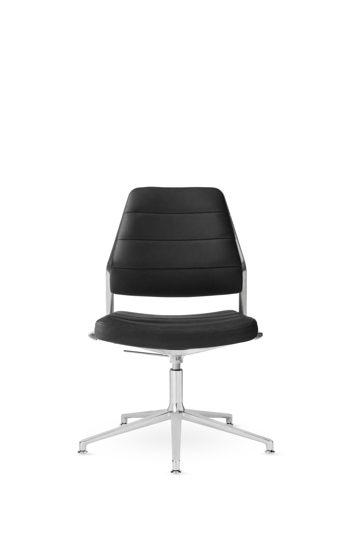 Vipp454+ Swivel Chair - Sort læder - Jacobsen Plus