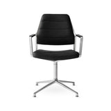 Vipp455 Swivel Chair - Sort læder - Jacobsen Plus