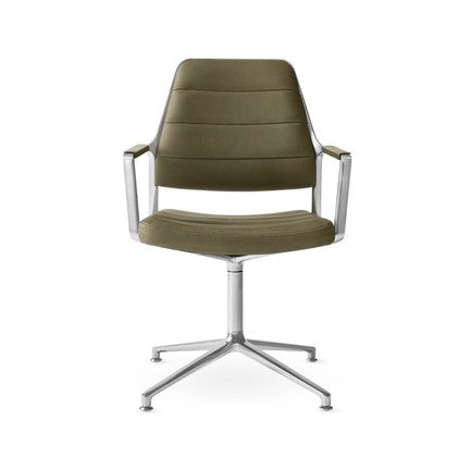 Vipp455 Swivel Chair - Bosco grøn læder - Jacobsen Plus