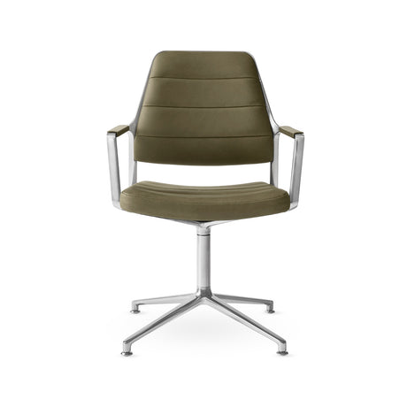 Vipp455 Swivel Chair - Bosco grøn læder - Jacobsen Plus