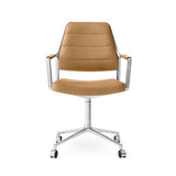 Vipp455 Swivel Chair m/hjul - Camel læder - Jacobsen Plus