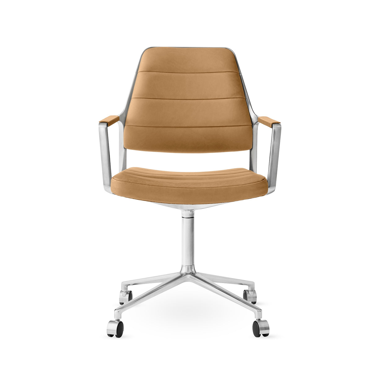 Vipp455 Swivel Chair m/hjul - Camel læder - Jacobsen Plus