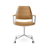 Vipp455 Swivel Chair m/hjul - Camel læder - Jacobsen Plus