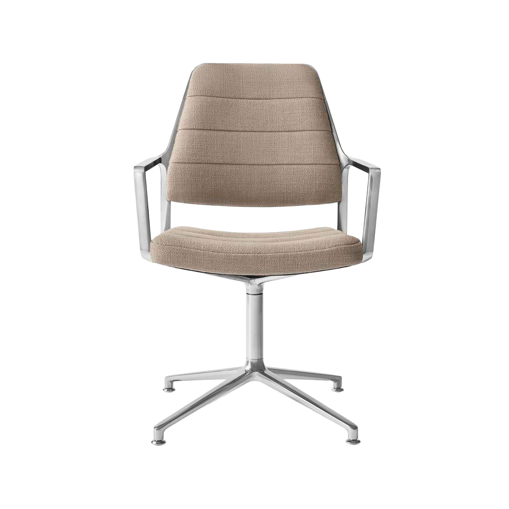 Vipp455 Swivel Chair - Dark sand tekstil - Jacobsen Plus