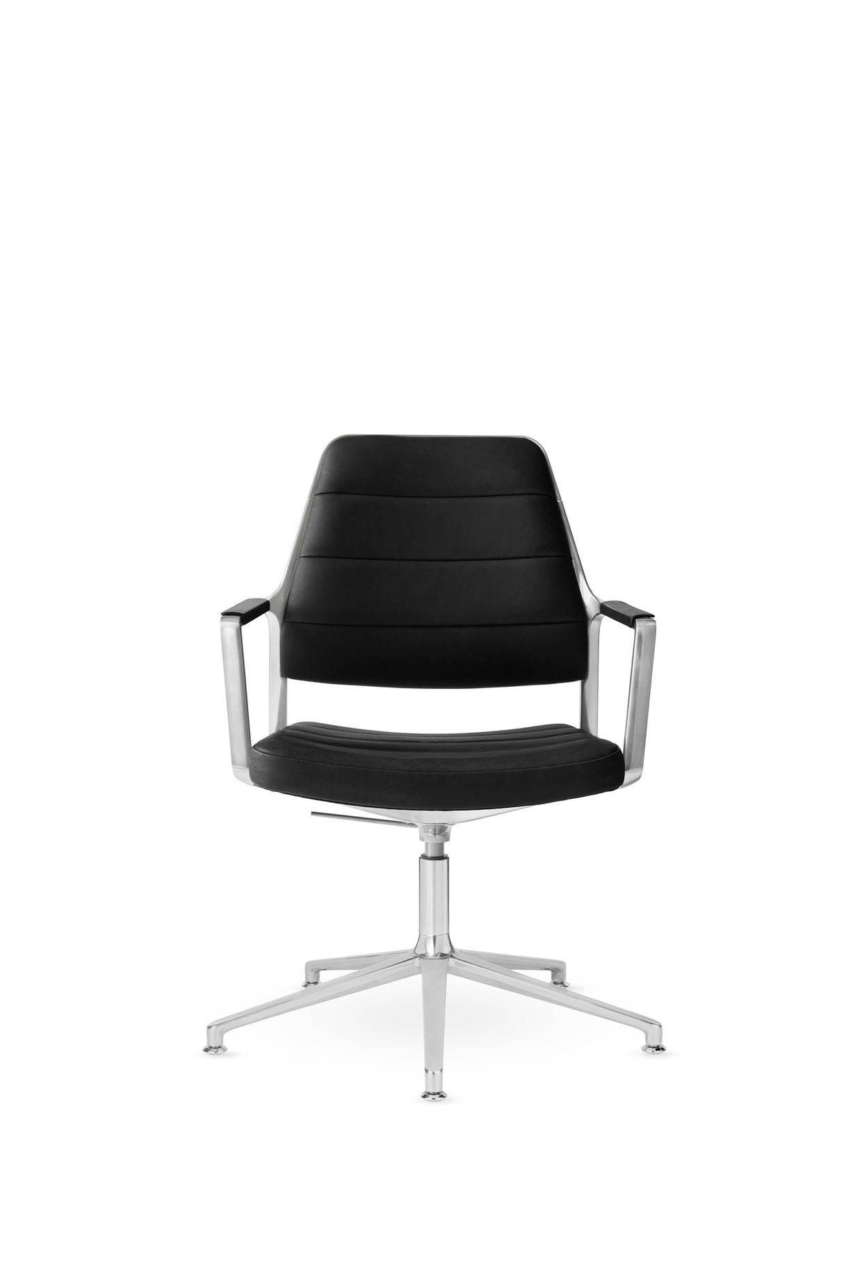 Vipp455+ Swivel Chair - Sort læder - Jacobsen Plus
