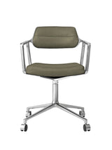 VIPP453 Swivel Chair m/hjul fra Vipp - Bosco grøn læder - Jacobsen Plus