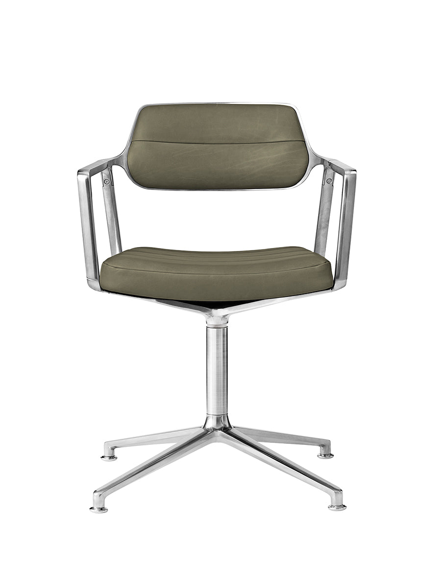 VIPP453 Swivel Chair fra Vipp - Bosco grøn læder - Jacobsen Plus