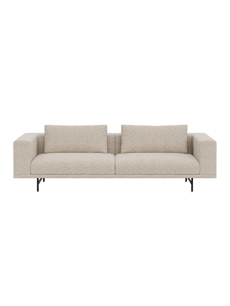 Vipp - Loft 3-Personers Sofa - Wavy - Sort pulverlakeret stel - Jacobsen Plus