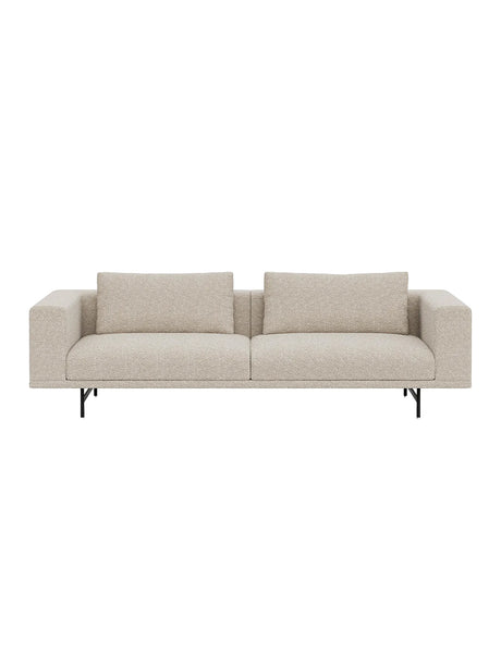 Vipp - Loft 3-Personers Sofa - Bark - Sort pulverlakeret stel - Jacobsen Plus