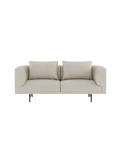 Vipp - Chimney 2-Personers Sofa - Bark - Sort pulverlakeret stel - Jacobsen Plus