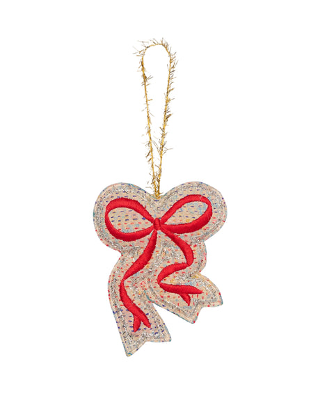 Christmas Kantha Bow Juleornament - Sløjfe fra Sissel Edelbo - 1 - Jacobsen Plus