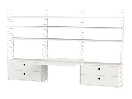 Kontor, bundle F fra String - Beige - hvid - Jacobsen Plus